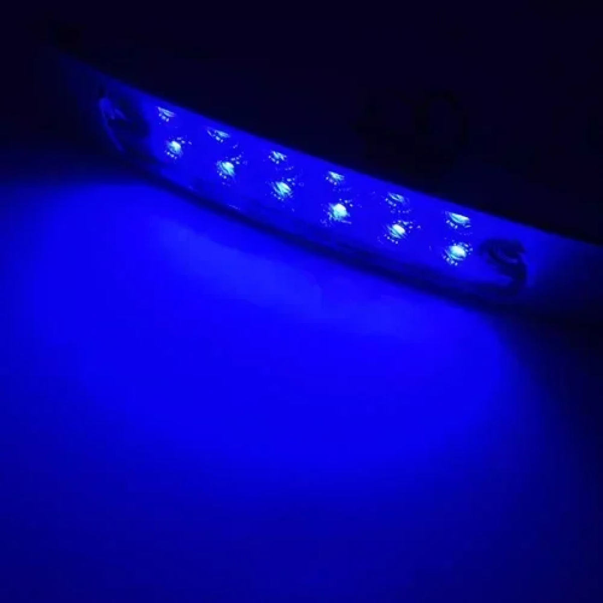 LED (12) όγκου 16cm 12V με μπλε φωτισμό OEM – ασημί - Image 2