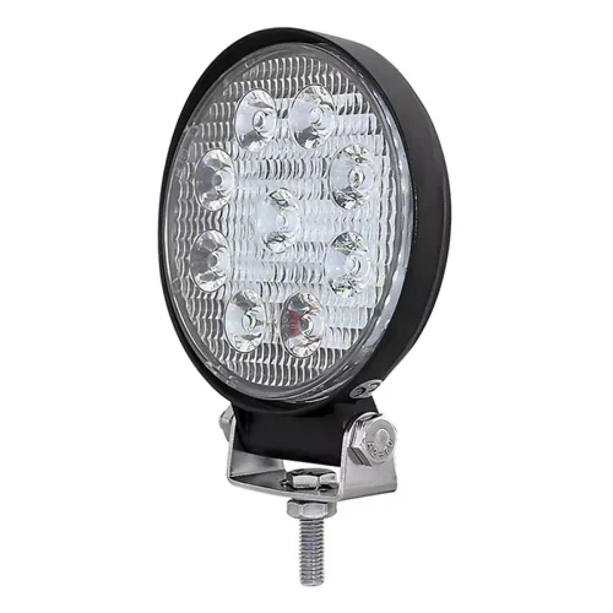 LED αδιάβροχος στρογγυλός προβολέας 27W 12-24V 2300LM 6500K IP67 - μαύρο - Image 5
