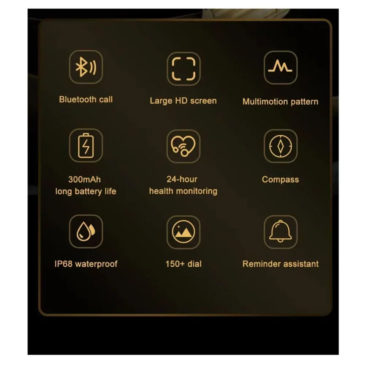 LG72 Pro Max Smartwatch Χρυσό