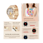 LG76 Mini Smartwatch Χρυσό