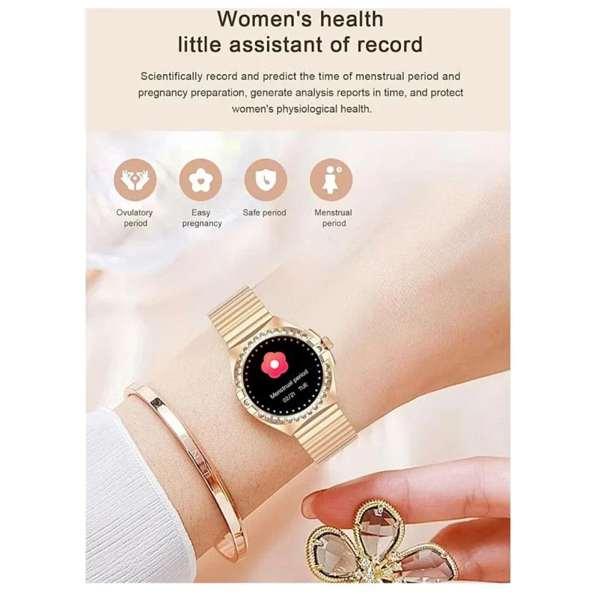 LG76 Mini Smartwatch Χρυσό