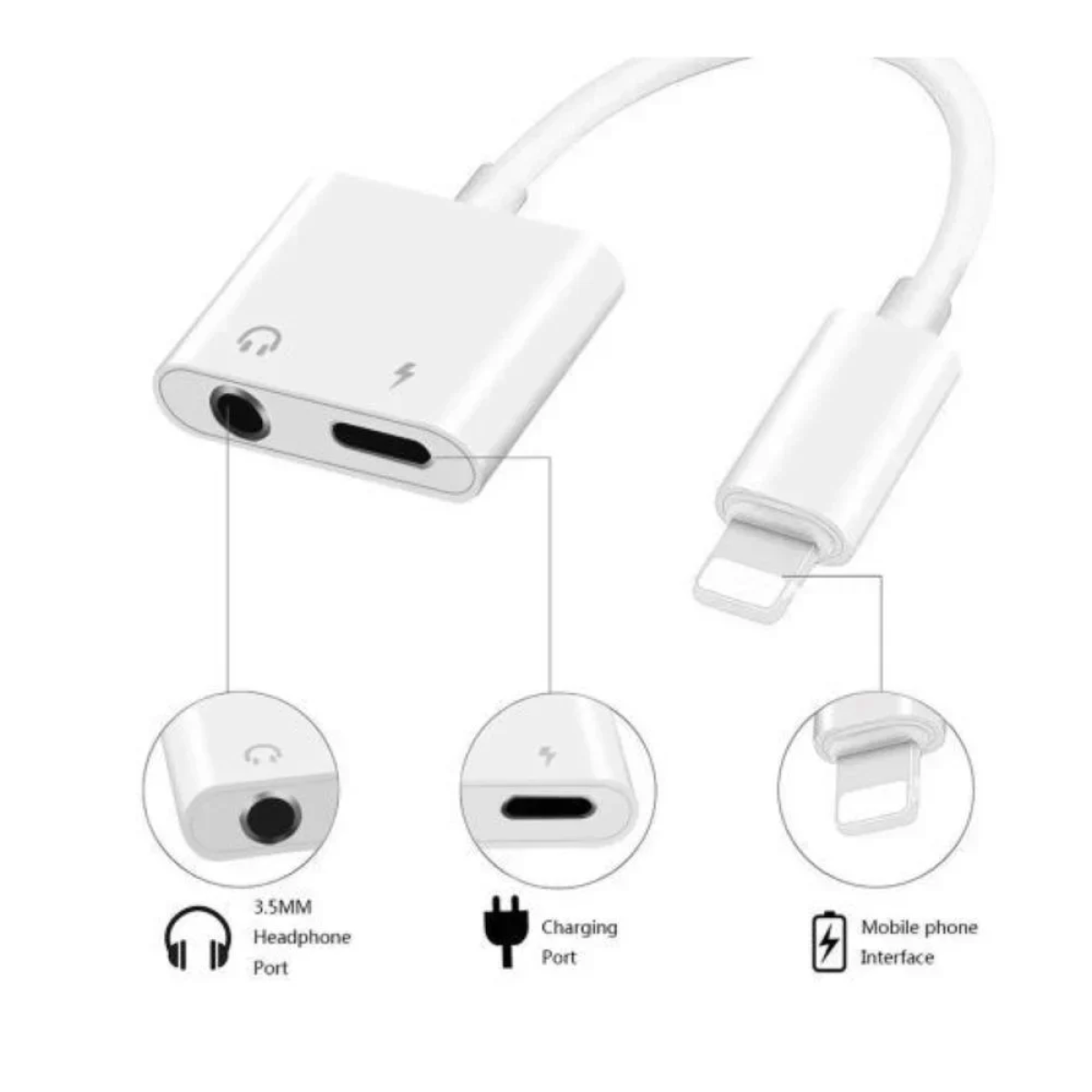 Lightning male - 3.5mm / Lightning female (GL029)
