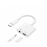 Μετατροπέας USB-C male σε 3.5mm / USB-C female Λευκό (GL054-1)