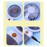 Mini Fan Dd5630G Ανεμιστήρας Χειρός USB Επαναφορτιζόμενος - Μωβ/Λευκό