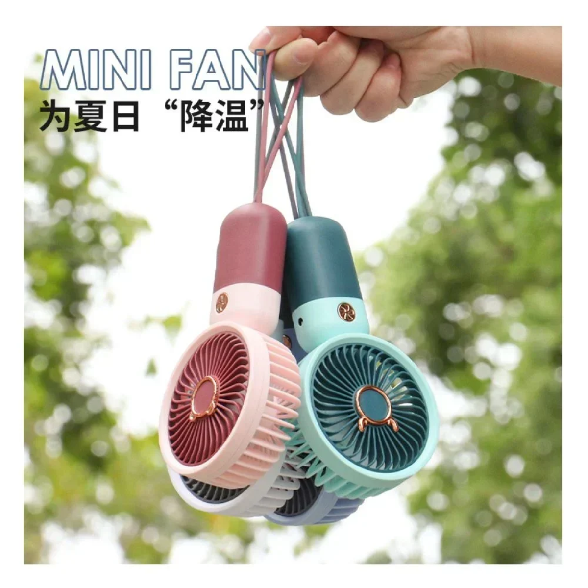 Mini Fan Dd5630G Ανεμιστήρας Χειρός USB Επαναφορτιζόμενος - Navy