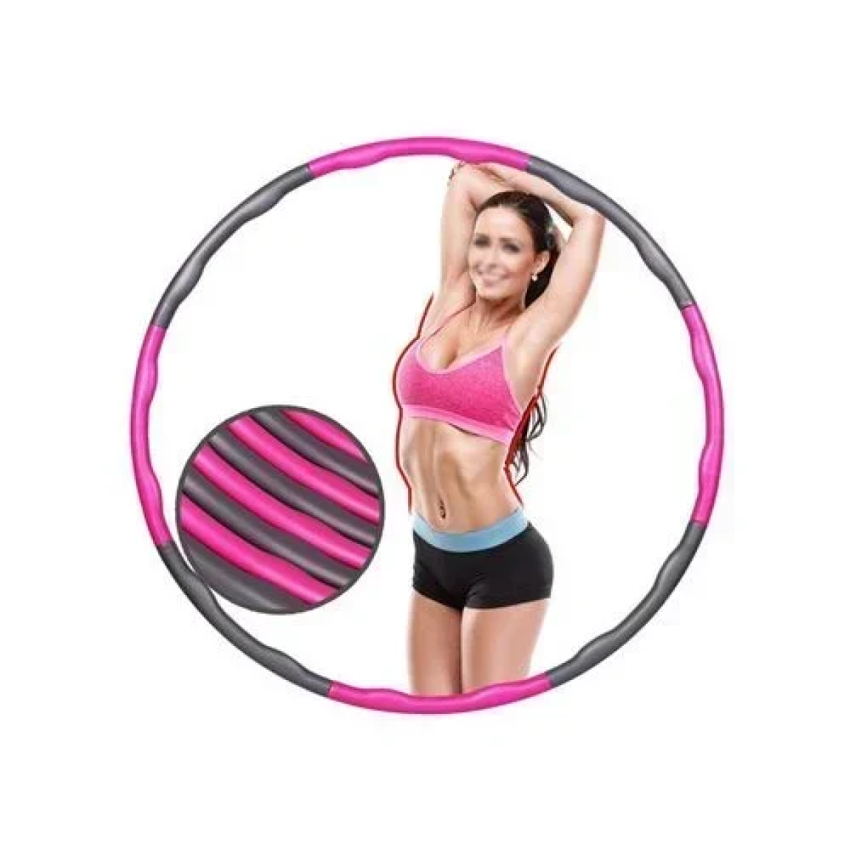 Όργανο Εκγύμνασης Και Αδυνατίσματος Hula Hoop 8 Τεμαχίων