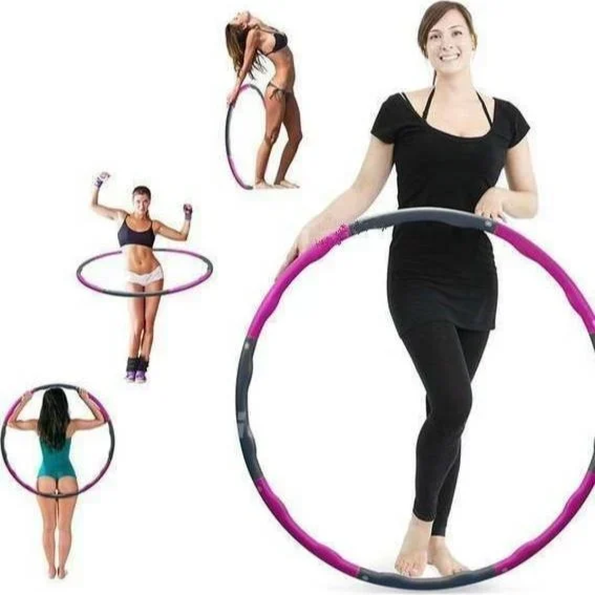 Όργανο Εκγύμνασης Και Αδυνατίσματος Hula Hoop 8 Τεμαχίων