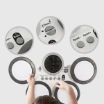 Παιδικά ντραμς – Music Drum σε λευκό χρώμα - Image 2