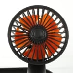 Pervoi Διπλός Ανεμιστήρας Αυτοκινήτου 12v CTC-650 Μαύρο/Πορτοκαλί