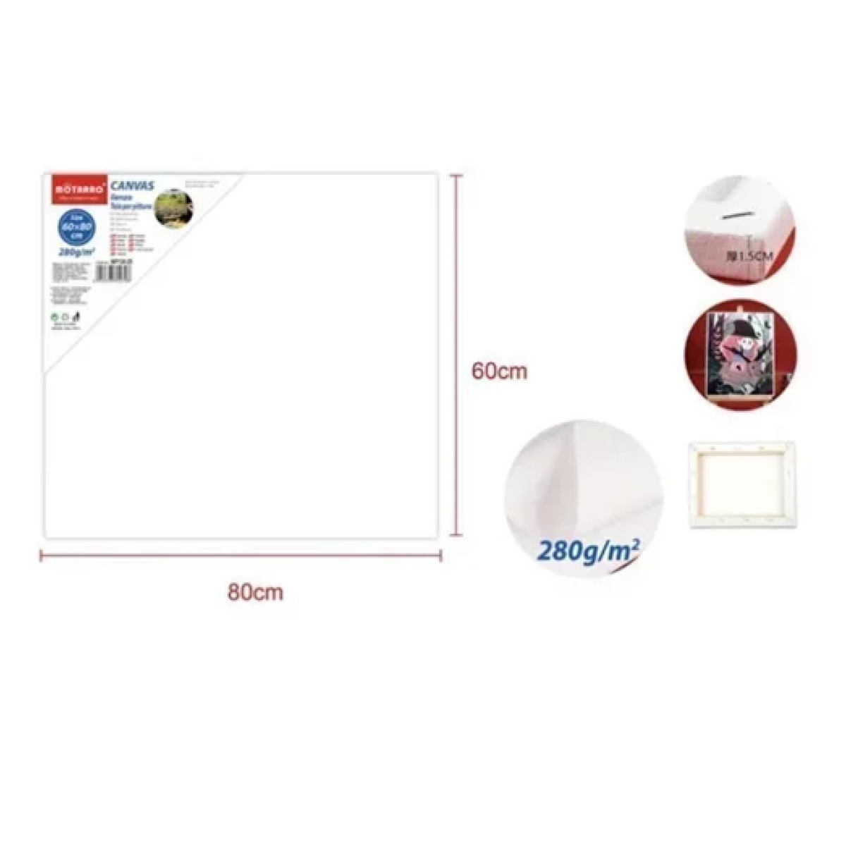 Πίνακας ζωγραφικής - καμβάς σε τελάρο 100x120cm MP130-27 λευκό - Image 6