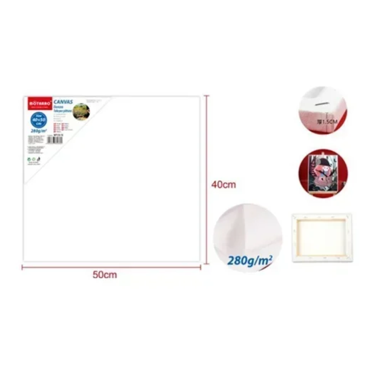 Πίνακας ζωγραφικής - καμβάς σε τελάρο 40x50cm MP130-16 λευκό - Image 6