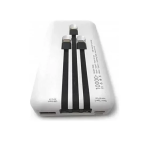 Power Bank γρήγορης φόρτισης 10000mAh με θύρα USB-A και θύρα USB-C EZRA PB55 λευκό - Image 3