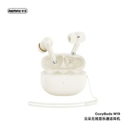 Remax CozyBuds W19 Bluetooth Handsfree Ακουστικά με Θήκη Φόρτισης - Λευκό