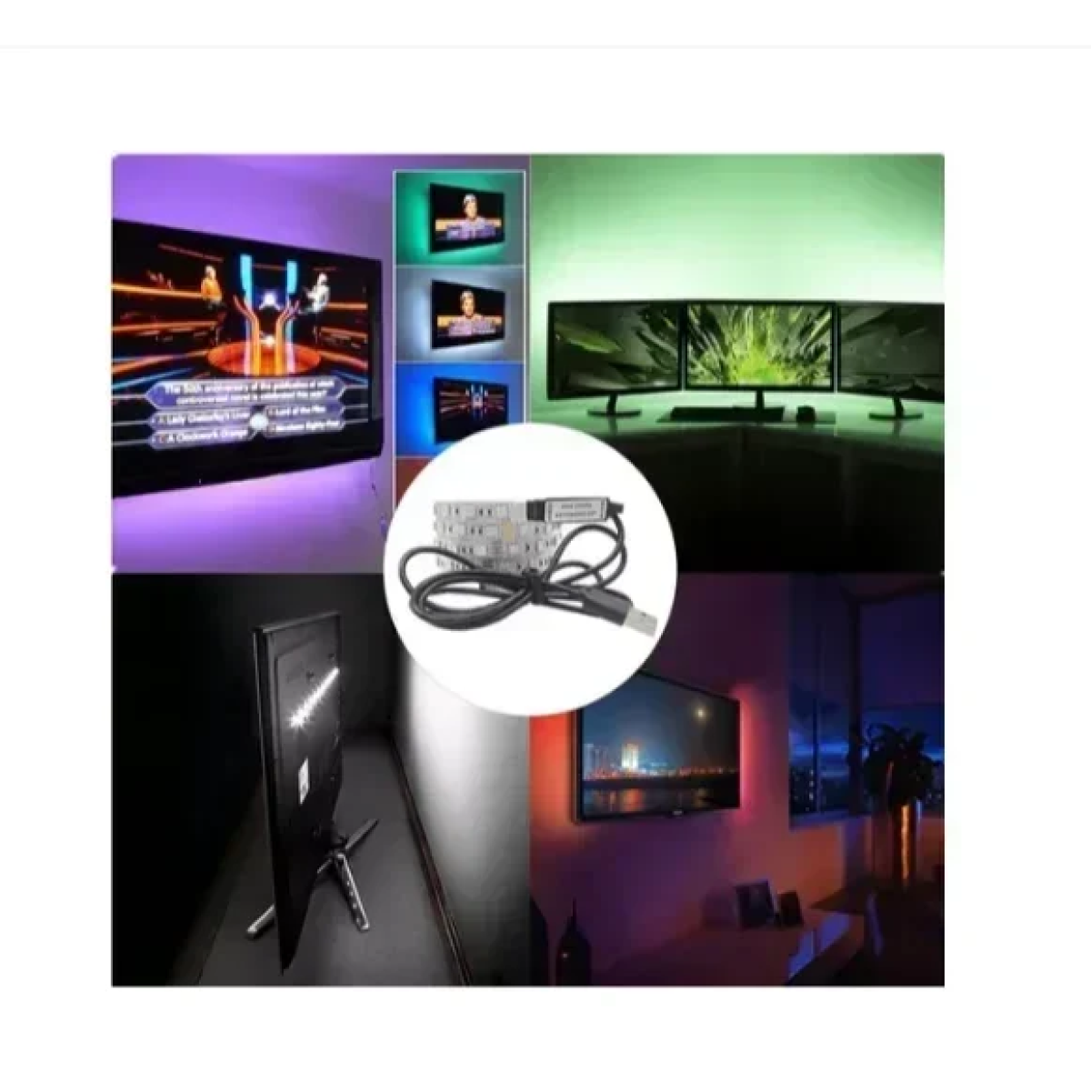 Rixme Ταινία LED RGB 5m με Usb Kαι Τηλεχειριστήριο