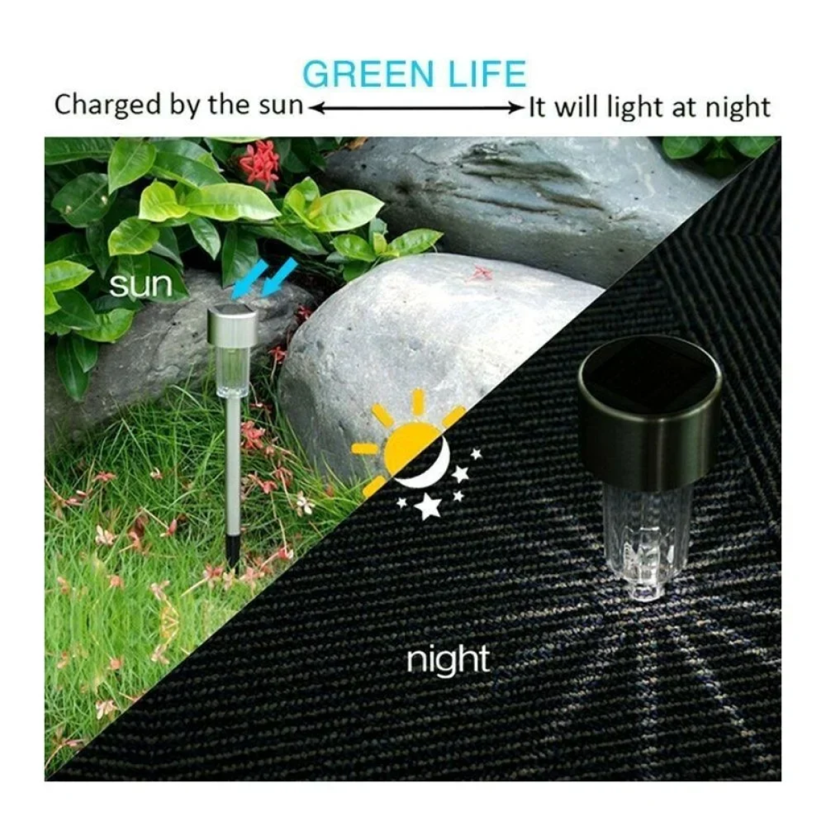 Σετ 10 Καρφωτά Ηλιακά Φωτιστικά