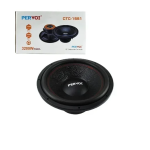 Subwoofer αυτοκινήτου 5″ Horn 3200W 75OZ Pervoi CTC-1551 μαύρο