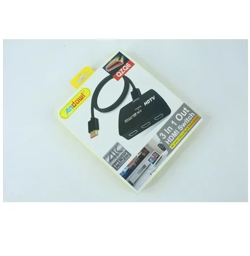 Συσκευή 3 σε 1 Out HDMI Switch Andowl QZQ6 - μαύρο