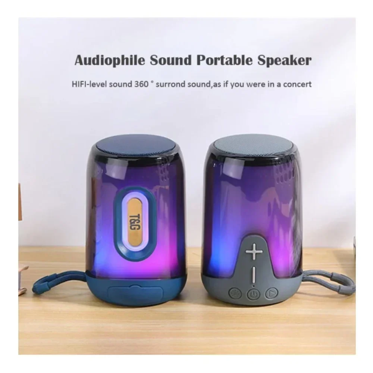 T&G TG-652 Ηχείο Bluetooth 5W Γκρι