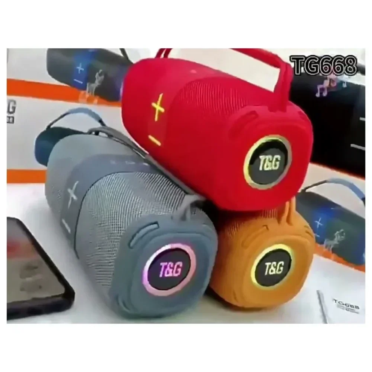 T&G TG-668 Bluetooth Ασύρματο Ηχείο Speaker 16W - Πορτοκαλί