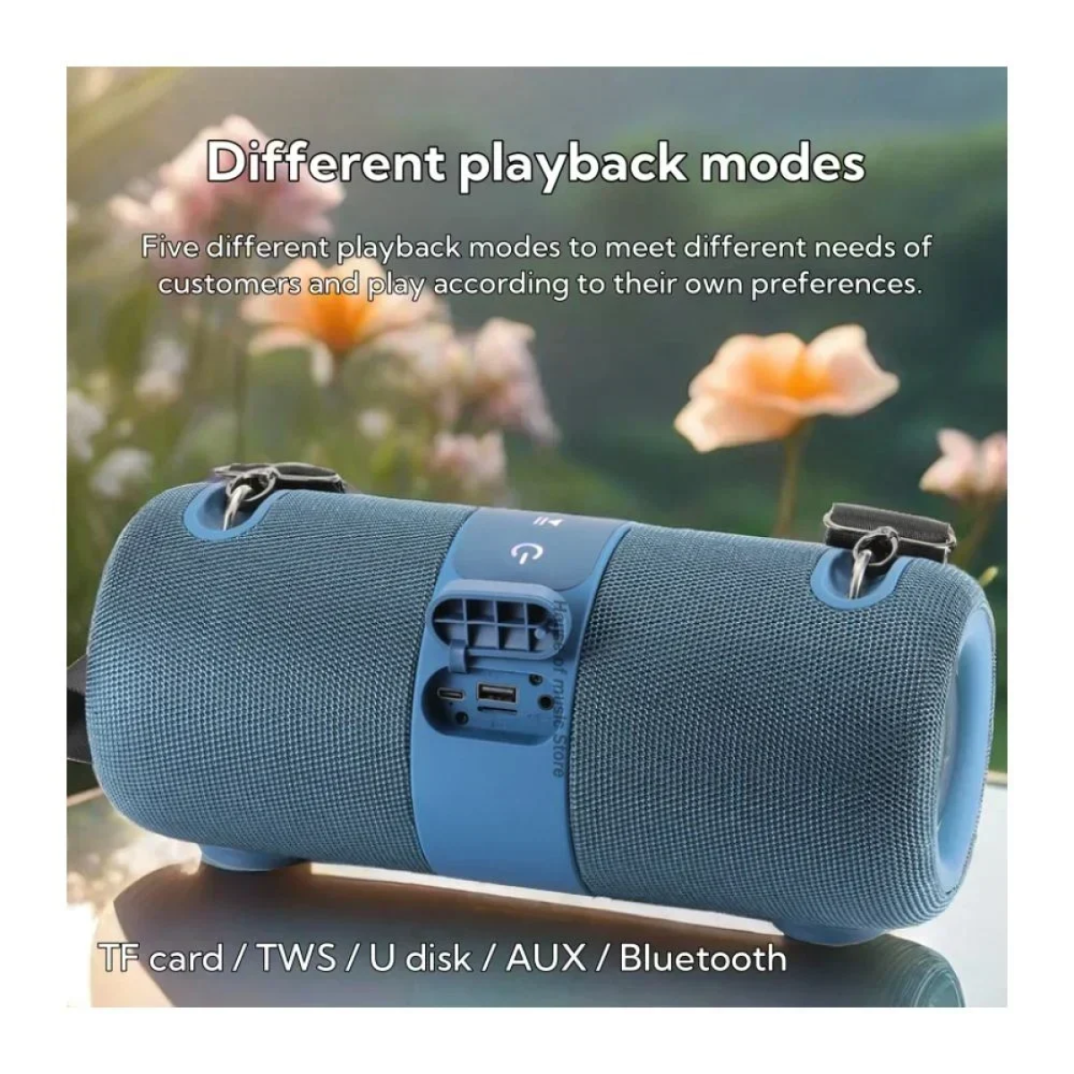 T&G TG-672 Ηχείο Bluetooth με Ραδιόφωνο 24W - Μπλε