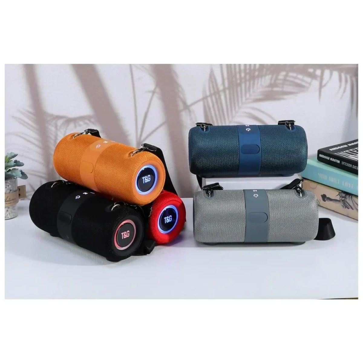 T&G TG-672 Ηχείο Bluetooth με Ραδιόφωνο 24W - Γκρι