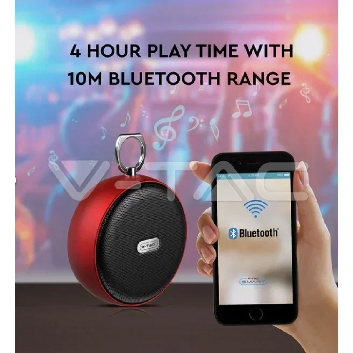 V-TAC SPKR 7716 Φορητό Hχείο Bluetooth με Micro USB