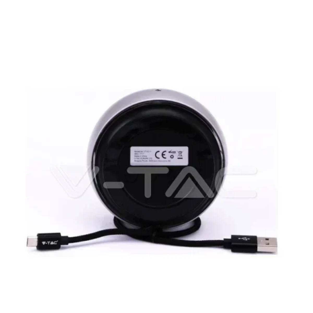 V-TAC SPKR 7717 Φορητό Hχείο Bluetooth με Micro USB Γκρι