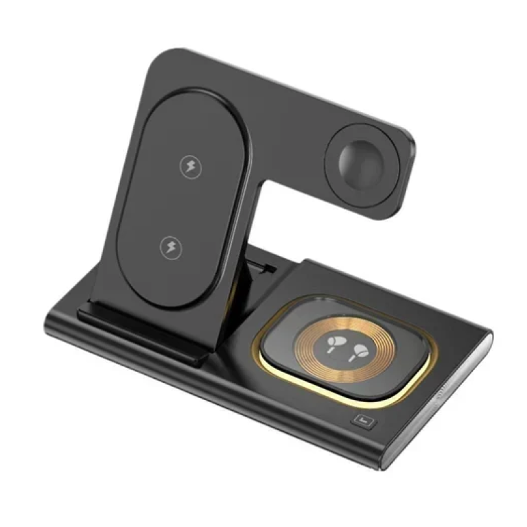 Βάση ασύρματης φόρτισης 4 σε 1 20W Andowl Q-A80 μαύρο
