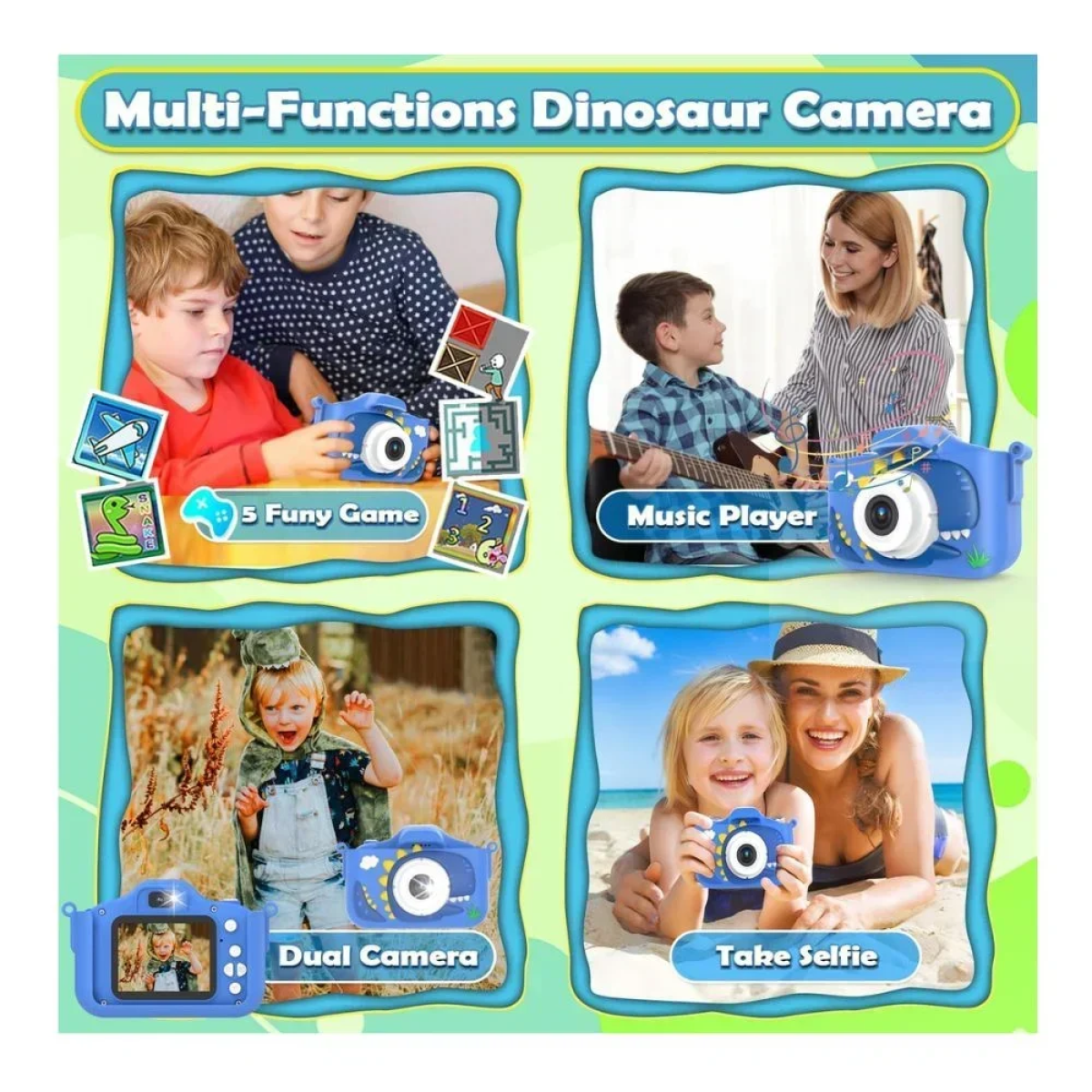 X13S Kids HD Dual Camera με Οθόνη 2" Μπλε