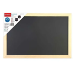 Ξύλινος πίνακας κιμωλίας 50x70cm MO009 - μαύρο
