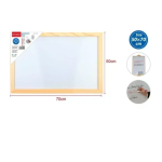 Ξύλινος πίνακας ζωγραφικής 50x70cm MO014 - λευκό