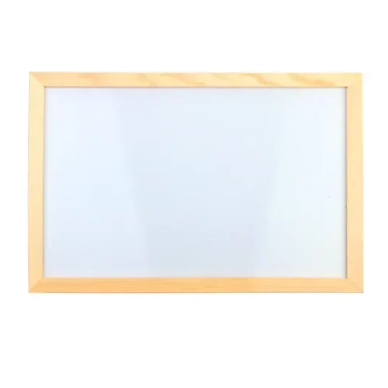 Ξύλινος πίνακας ζωγραφικής 90x60cm MO015 - λευκό
