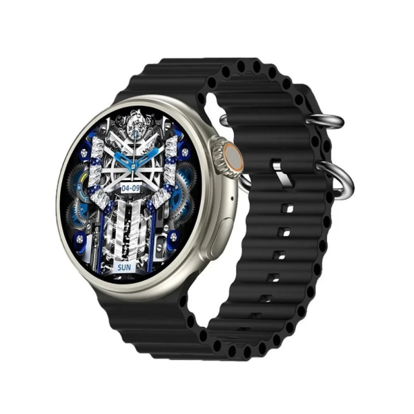 Z78 Ultra 49mm Smartwatch με Παλμογράφο Μαύρο
