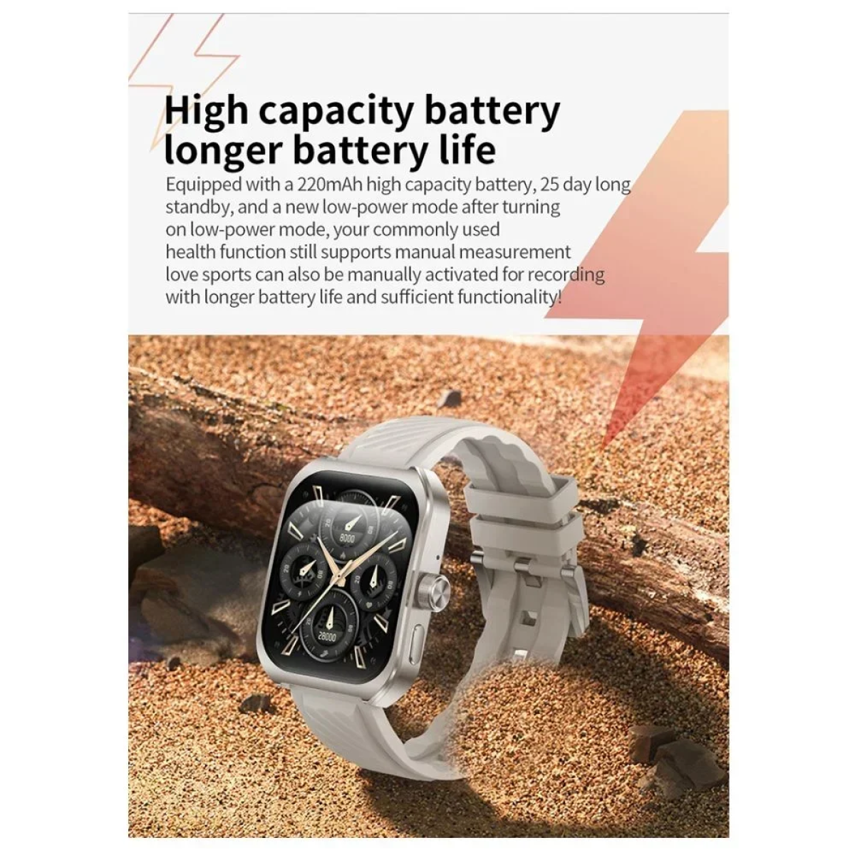 Z88 PRO Smartwatch με Παλμογράφο Λευκό