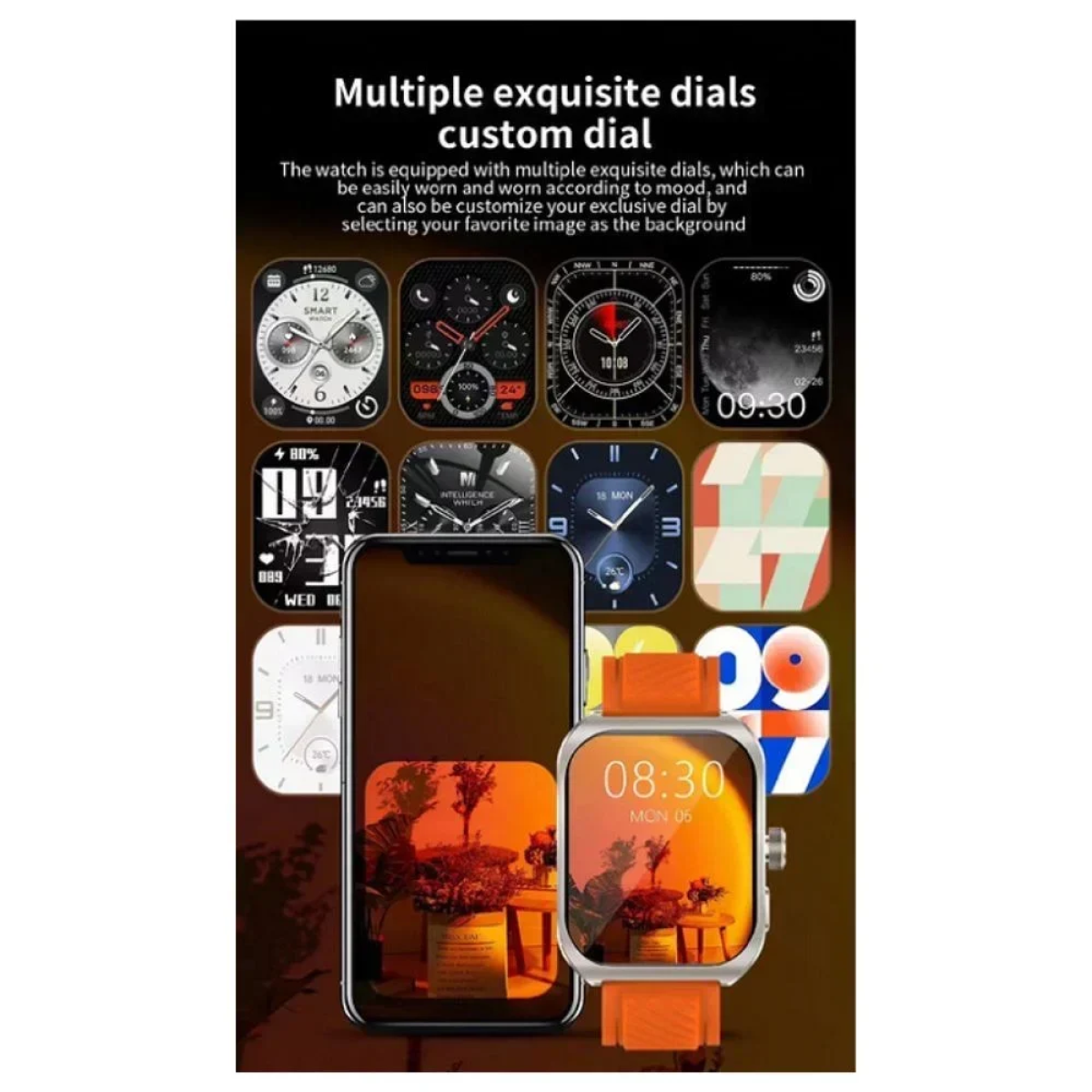 Z88 PRO Smartwatch με Παλμογράφο Λευκό