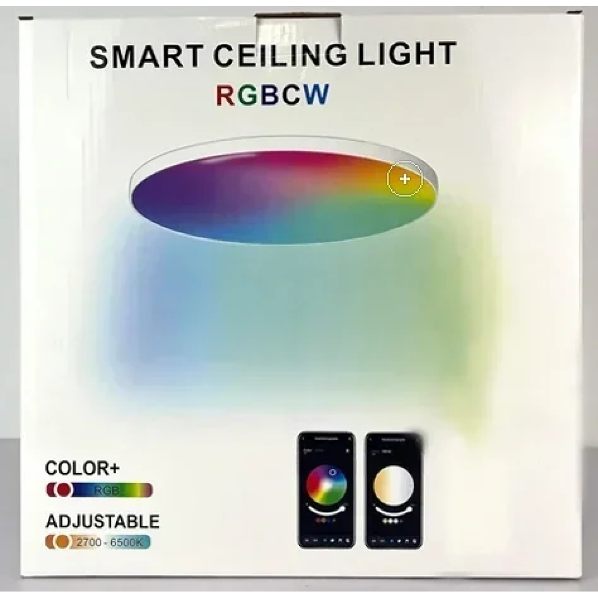 Μοντέρνο φωτιστικό οροφής LED RGB Smart Ceiling Light XD-TUYA-022 λευκό - Image 8