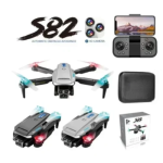 Επαγγελματικό Drone 4K HD με 3 Κάμερες, Αποφυγή εμποδίων & Τηλεχειριστήριο S82 - Γκρι