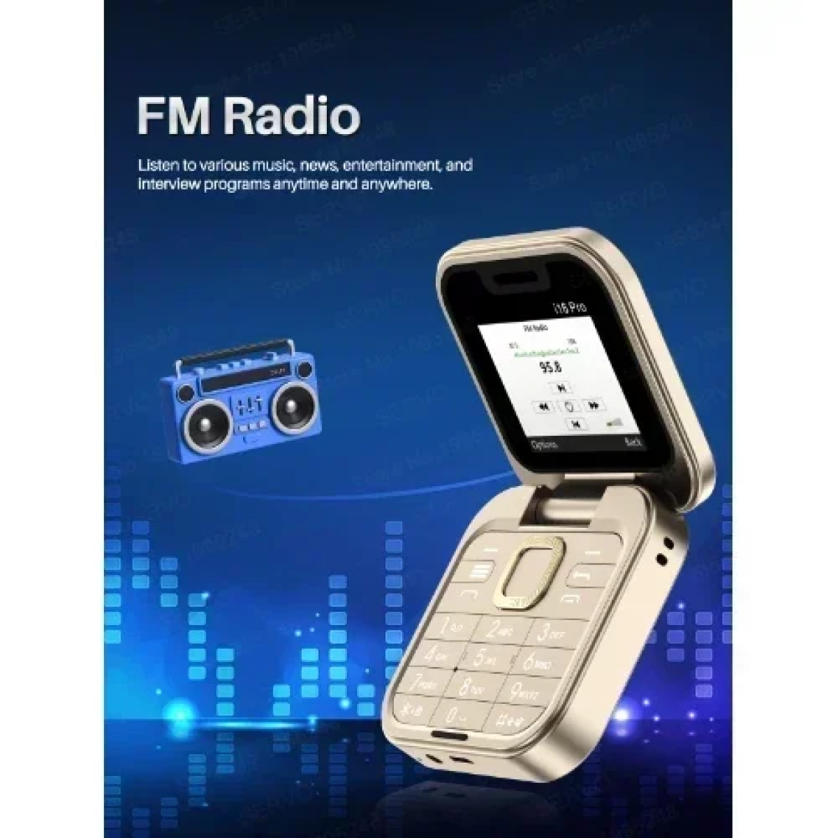 Μίνι Κινητό Tηλέφωνο Πτυσσόμενο Andowl P9 PRO Flip