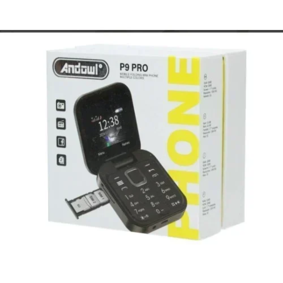 Μίνι Κινητό Tηλέφωνο Πτυσσόμενο Andowl P9 PRO Flip