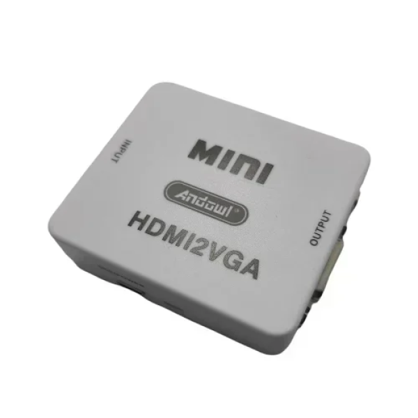 Μετατροπέας Andowl HDMI female σε VGA female Λευκό Q-JC145