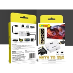 Μετατροπέας Andowl HDMI female σε VGA female Λευκό Q-JC145