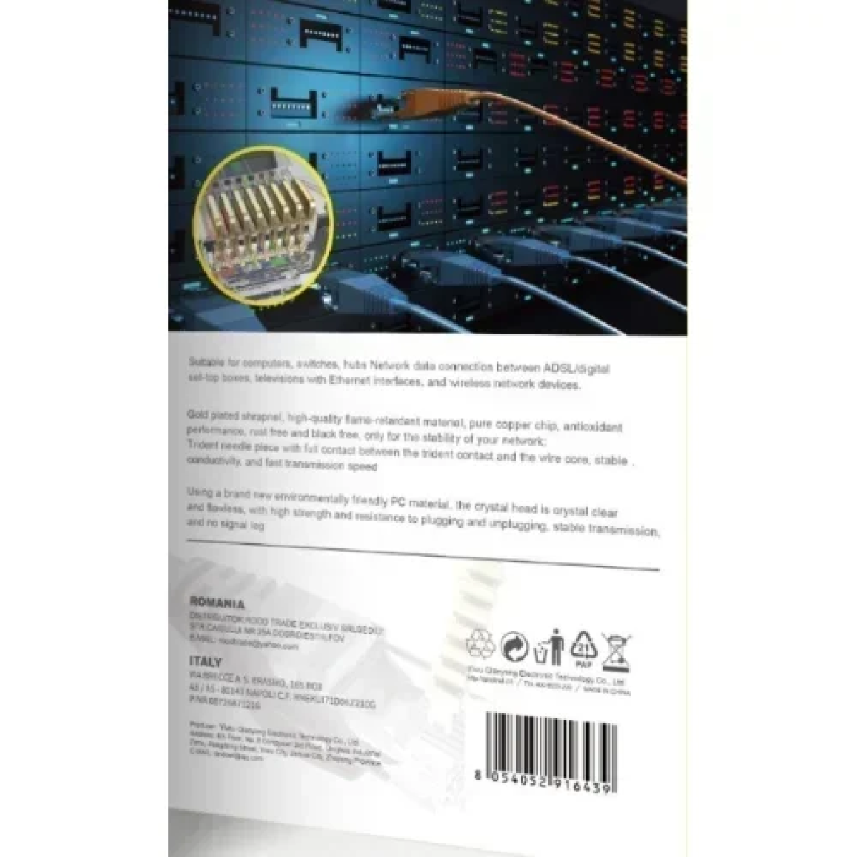 Βύσμα RJ-45 male 100τμχ Andowl Q-RJ45