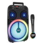 Ηχείο Hi-fi Stereo 8″ με μικρόφωνο & φωτισμό LED RGB Andowl Q-YX06 Μαύρο