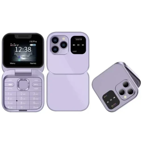 Μίνι Κινητό Tηλέφωνο Πτυσσόμενο Andowl P9 PRO Flip - Μωβ
