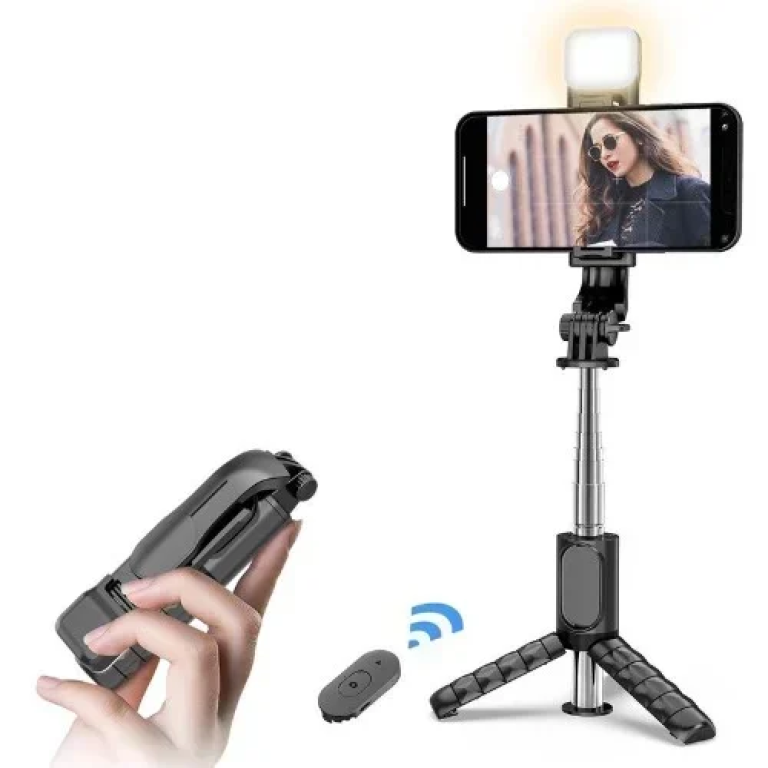 2 σε 1 Selfie-Stick και Τρίποδη Βάση Κινητού με Τηλεχειριστήριο - Andowl Q11S