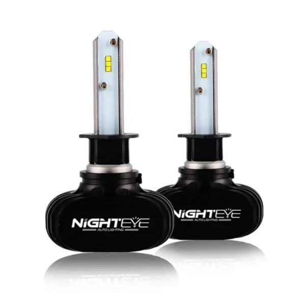 NIGHTEYE Προβολείς Αυτοκινήτου 2 τμχ LED H1 50W 12V/24V 8000LM 6500K A315 S1