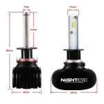 NIGHTEYE Προβολείς Αυτοκινήτου 2 τμχ LED H1 50W 12V/24V 8000LM 6500K A315 S1