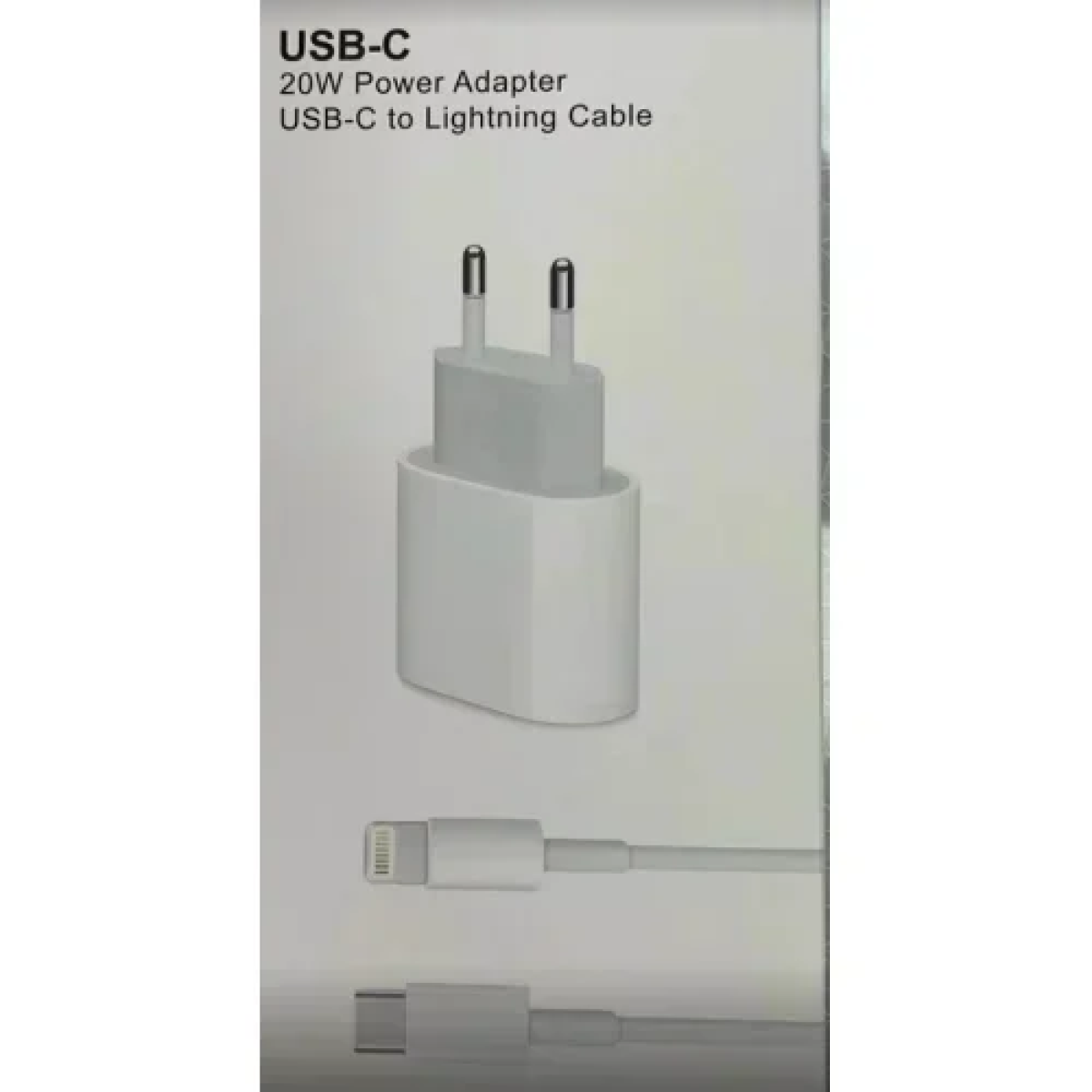 Φορτιστής 20W Με καλώδιο Type-C to Lighting Λευκό