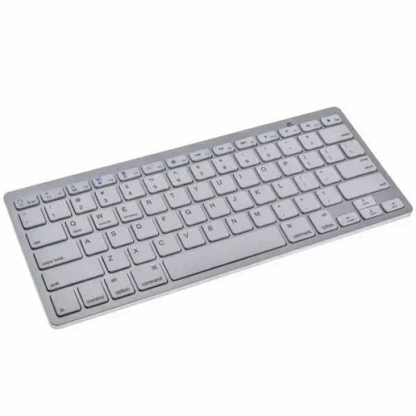Ασύρματο Πληκτρολόγιο Bluetooth 78 πλήκτρων Ultra Slim για Windows / iPad / iPhone Ασημί BK-3001