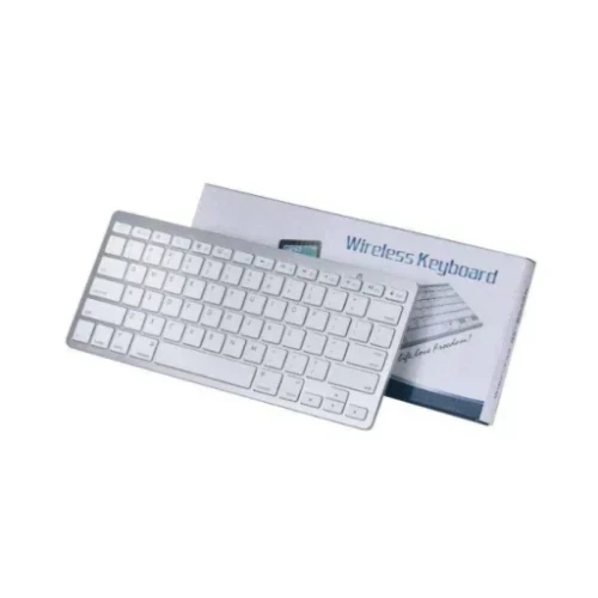 Ασύρματο Πληκτρολόγιο Bluetooth 78 πλήκτρων Ultra Slim για Windows / iPad / iPhone Ασημί BK-3001